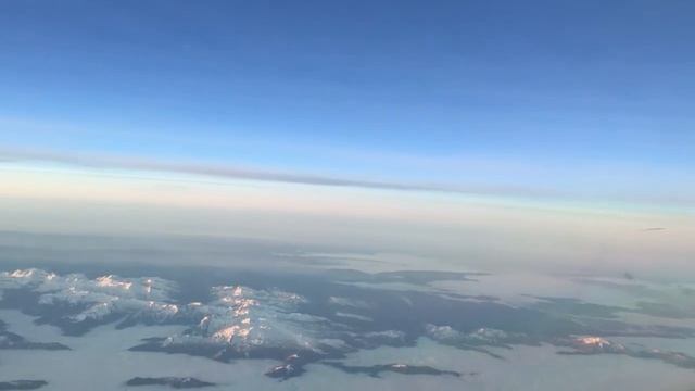 Съёмка с самалёта и представление положения солнца и луны в перспективе