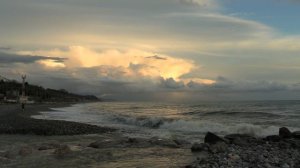 Закат в Лазаревском районе города Сочи