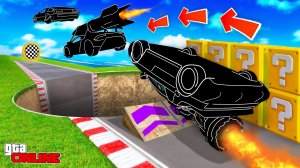 ВЫБИЛ СРАЗУ 3 ТАЧКИ ИЗ ЛАКИ БЛОКОВ КОТОРЫЕ ПЕРЕПРЫГНУТ ОГРОМНУЮ ЯМУ! ЭКСПЕРИМЕНТЫ ГТА 5