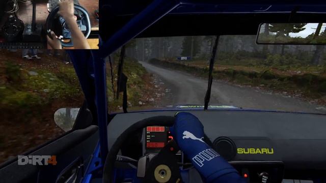 Subaru Impreza WRC 2001 на гравии 🔥 Dirt 4 с ручкой КПП на Logitech G29 🏁