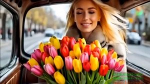 С МЕЖДУНАРОДНЫМ ЖЕНСКИМ ДНЕМ 8 МАРТА! НЕСУ ТЕБЕ БУКЕТ ЦВЕТОВ...