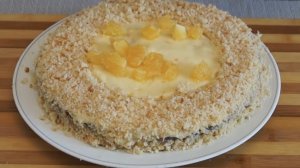 Постный тортик без яиц и сливочного масла! Проще простого!