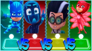Герои в масках Coffin Dance в Tiles Hop lvl 3 - Мультик PJ Masks