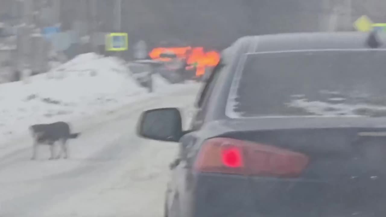 В Троицке произошло ДТП с возгоранием