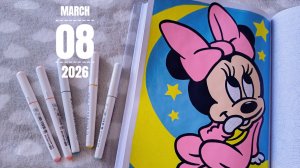 Раскрашиваю иллюстрацию на 8 марта🌷 в томе ашет Малыши🥰