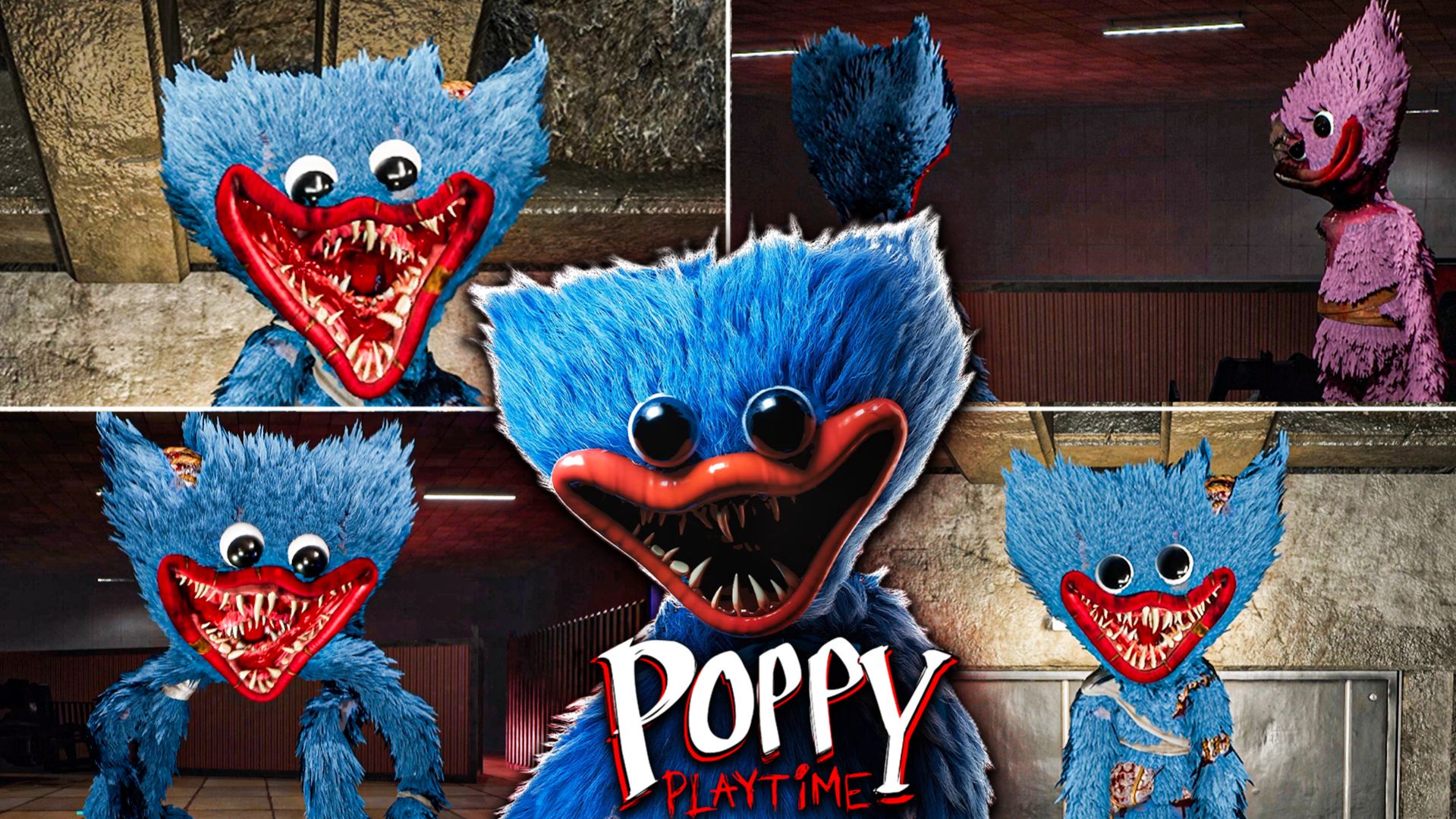 Хагги Вагги - Все Анимации (Poppy Playtime: Глава 5)