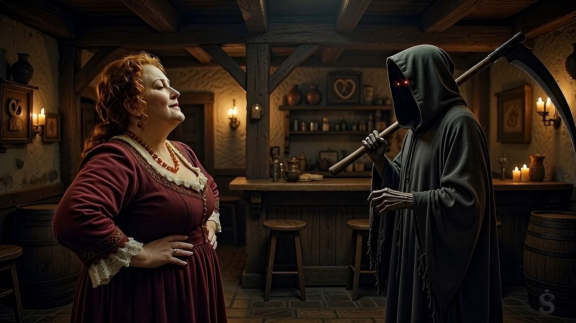 Пошла отсюда прочь!  Когда Смерть пришла  она засучила рукава