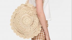 Круглая летняя сумка из рафии . МК. ЧАСТЬ 1.