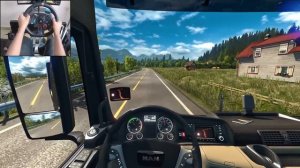 MAN TGX Euro 6: дальнобой в ETS2 🚛 На Logitech G29 🔥
