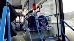 Санкт-Петербург. Поездка на троллейбусе ВМЗ-5298.01 «Авангард» № 6301, маршрут 31