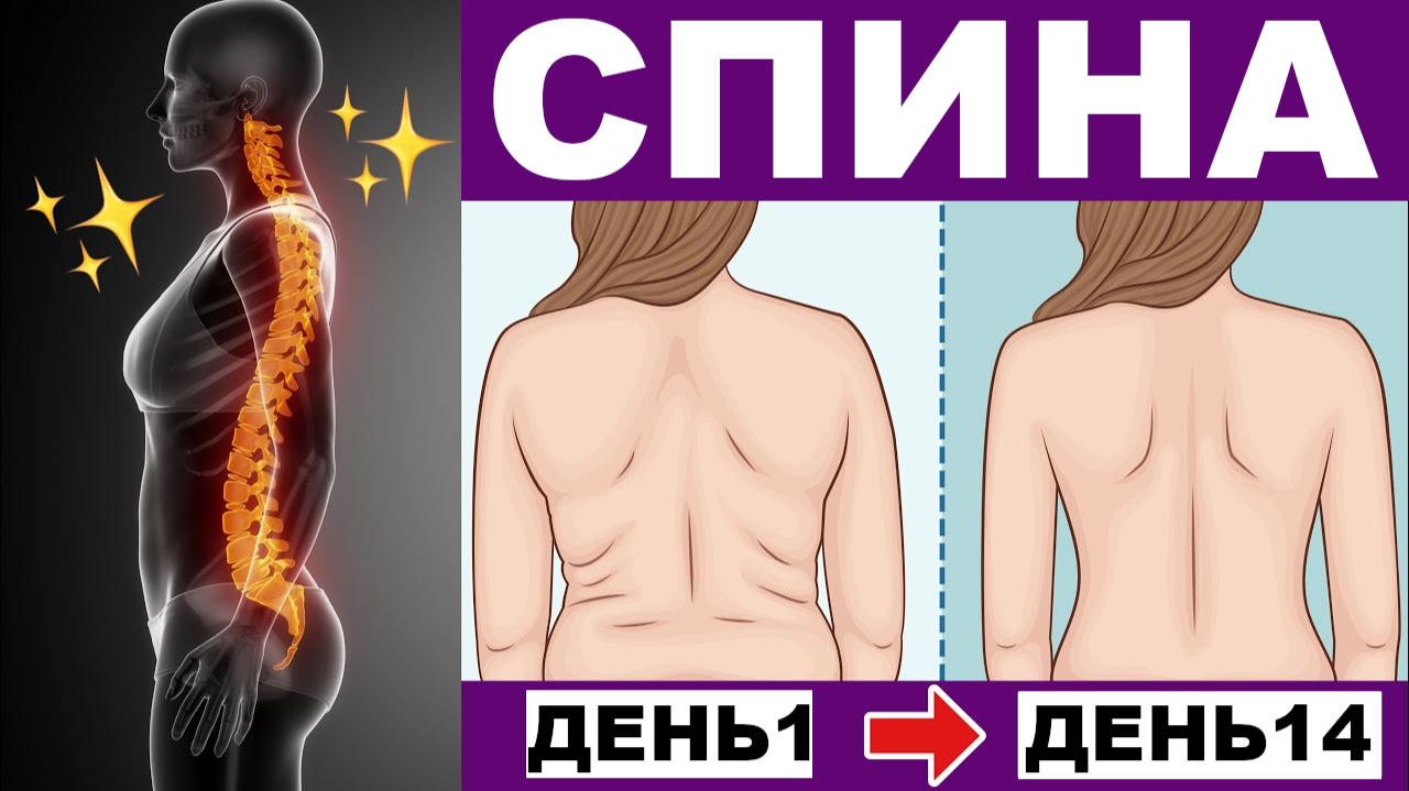 Красивая спина и осанка. 8-ми минутная тренировка