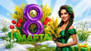 С Международным Женским Днём  8 Марта! Красивое Поздравление для Тебя!