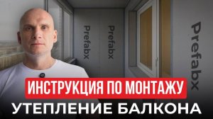 Лучший способ утепления балкона | Пошаговая инструкция Prefabx-плитами за 1 день