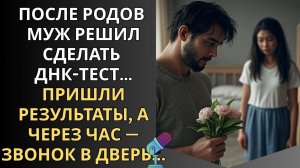 После родов муж решил сделать ДНК-тест, пришли результаты, а через час — звонок в дверь