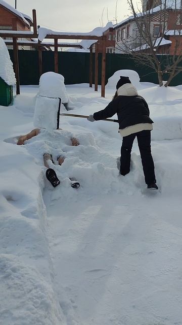 Купание вснегу#