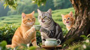 Рыжик увидел мамины воспоминания, собрал чайные листья и сделал чай вместе с папой🍵