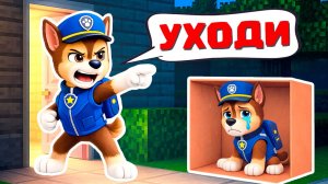 ПАПА ГОНЩИК ВЫГНАЛ СЫНА ИЗ ДОМА ЩЕНЯЧИЙ ПАТРУЛЬ В МАЙНКРАФТ