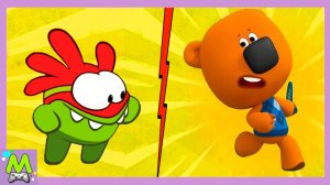 Ми-Ми-Мишки против Ам Няма.Герои Мультиков в Гонках по Лесу и Крышам.Кто Лучше и Быстрее