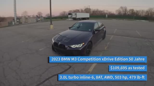 Обзор BMW M3 Competition xDrive Edition 50 Jahre БМВ Компетишн смотреть онлайн