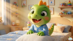 Убираем постель и ТАНЦУЕМ | Утренняя песня для детей | Динозаврик Тоша