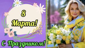 Минуты нежности в день 8 марта.Поздравляю. Роскошная музыкальная открытка.