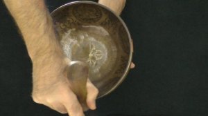 Поющая чаша Бутанская 23,5 см, Ми 161 Гц, Ля# 478 Гц