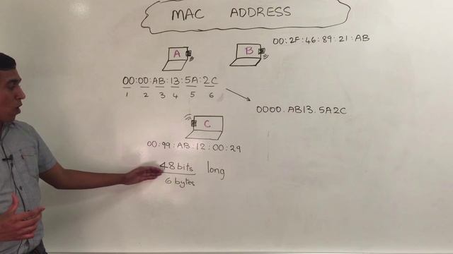 freeCodeCamp.org - 0072 - Networks. The size of a Mac Address
