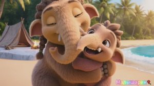 Пусть мама услышит. Детская песня🎵 мультик для детей🎈