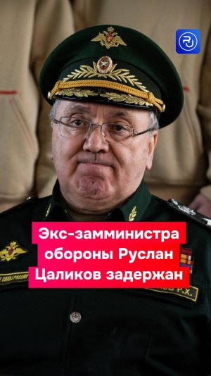 Бывший замминистра обороны Руслан Цаликов задержан