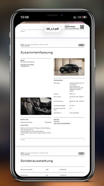 Audi Q8 50tdi  от дилера из Германии 