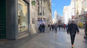 Мадрид Испания 2026 Прогулка от ворот Алькала до площади Испании