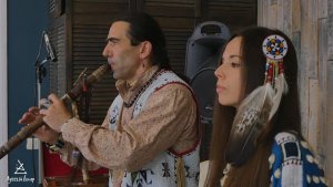 Индейское шоу музыка на мероприятие — Выступление дуэта «Лунный Ветер