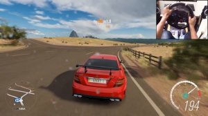 Mercedes C63 AMG 🔥 Заезд в FH3 на Logitech G29 🏁
