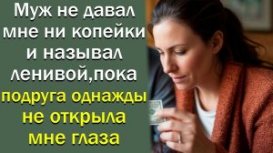 Муж не давал мне ни копейки и называл ленивой, пока подруга однажды не открыла мне глаза