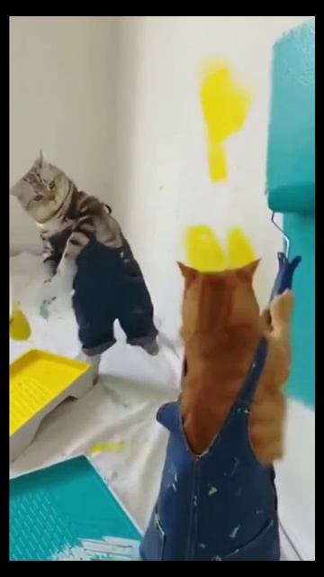 Драка котиков из нейросети