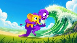 purple guy спасает редкого брейнрота в цунами брейнрот