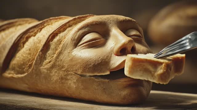 ФРУКТЫ ОВОЩИ ХЛЕБ СЛАДОСТИ едят с ложечки, развлекательное видео №5