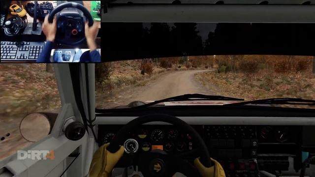 Audi Quattro S1 E2 на гравии 🔥 Dirt 4 с ручкой КПП на Logitech G29 🏁