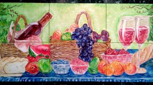 Фартук на кухню. Из плитки. Где купить. Плитка панно. Где купить плитку с рисунком. Плитка. Кафель