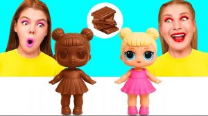 Челлендж. Шоколадная Еда vs Настоящая Еда | Кулинарная Битва с Едой.