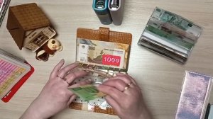 Новые блокноты/ распределение денег по конвертам/ 18 350 + донаты/ 07.03.26