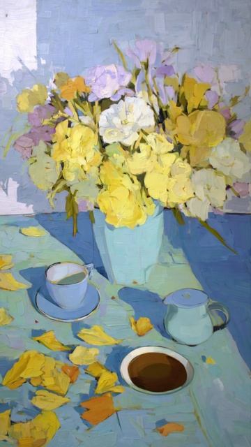 Утренний букет (картина #1091) / Арт-студия Нормова