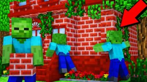 ЗОМБИ ЛОМАЮТ ДОМА В МАЙНКРАФТ. ДЕНЬ 11. ЗОМБИ АПОКАЛИПСИС В МАЙНКРАФТ.