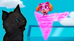 СУПЕР КОТ И СУПЕР СОБАКИ СПАСАЕМ КАРЛТОНА ЗАПУТАННОГО В ЛИАНАХ #5 🐱 Mighty Pups Save Adventure Bay