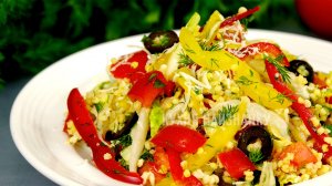 Салат РАДУГА на 8 МАРТА! Его замечают на столе!