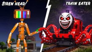 Я протестировал Siren Head на самой опасной воде в поезде