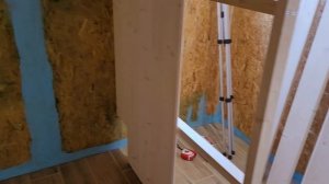 Ванная комната в каркасном доме.