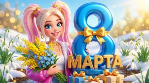 Красивые Поздравления с 8 марта! Музыкальные Поздравления С Международным Женским Днём 8 МАРТА!