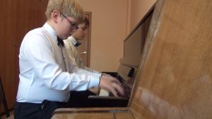 Фортепианный ансамбль: Самойлов Артём, Юшин Ярослав г. Рязань С. Разорёнов "Негритянский танец"