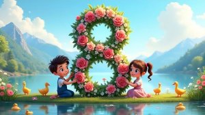 8 Марта Песня для Мам Бабушек и Девочек Весёлый Праздничный Клип